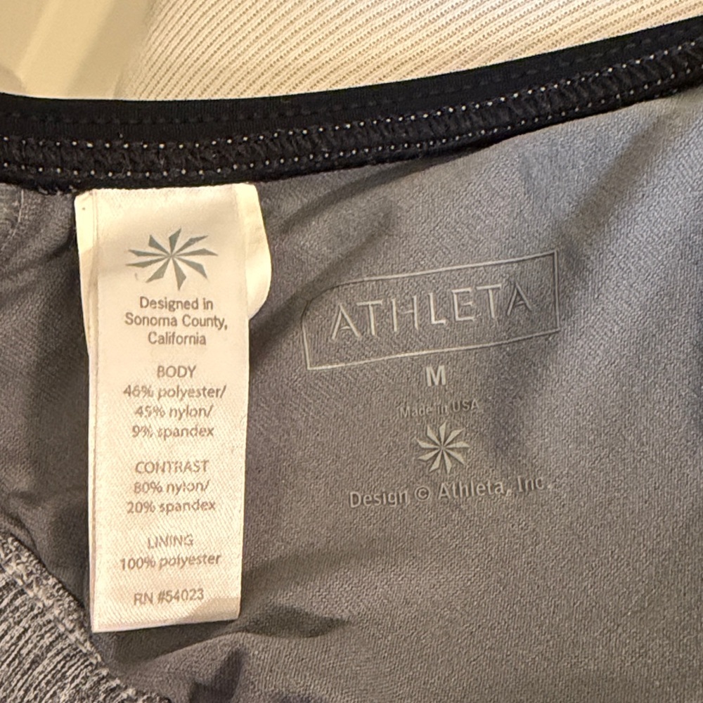 Athleta Gray Bikini Set Size M in Excellent Used Condition, Super Cute - Picture 2 of 9